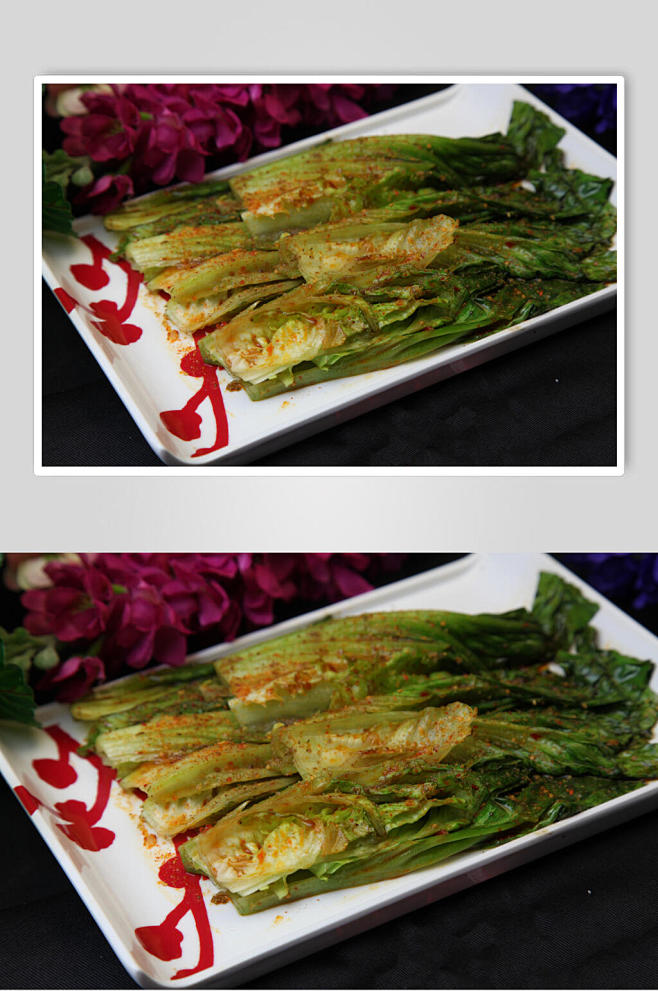 烤生菜美食图片众图网