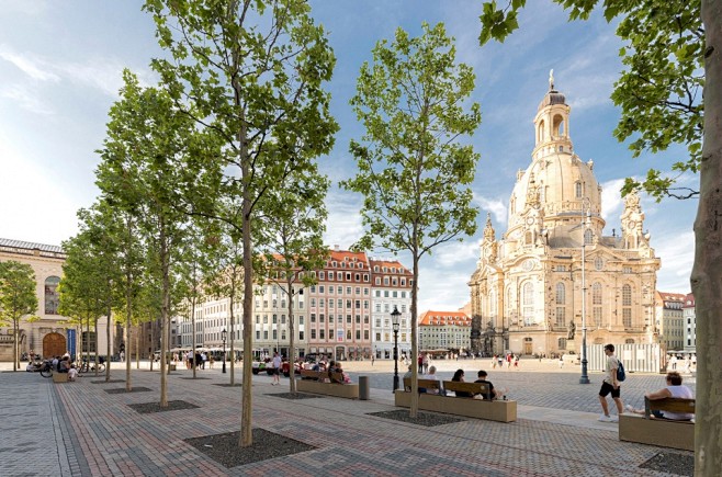 世界著名教堂景观教堂前广场设计建筑前广场德国经典景观设计图片教堂