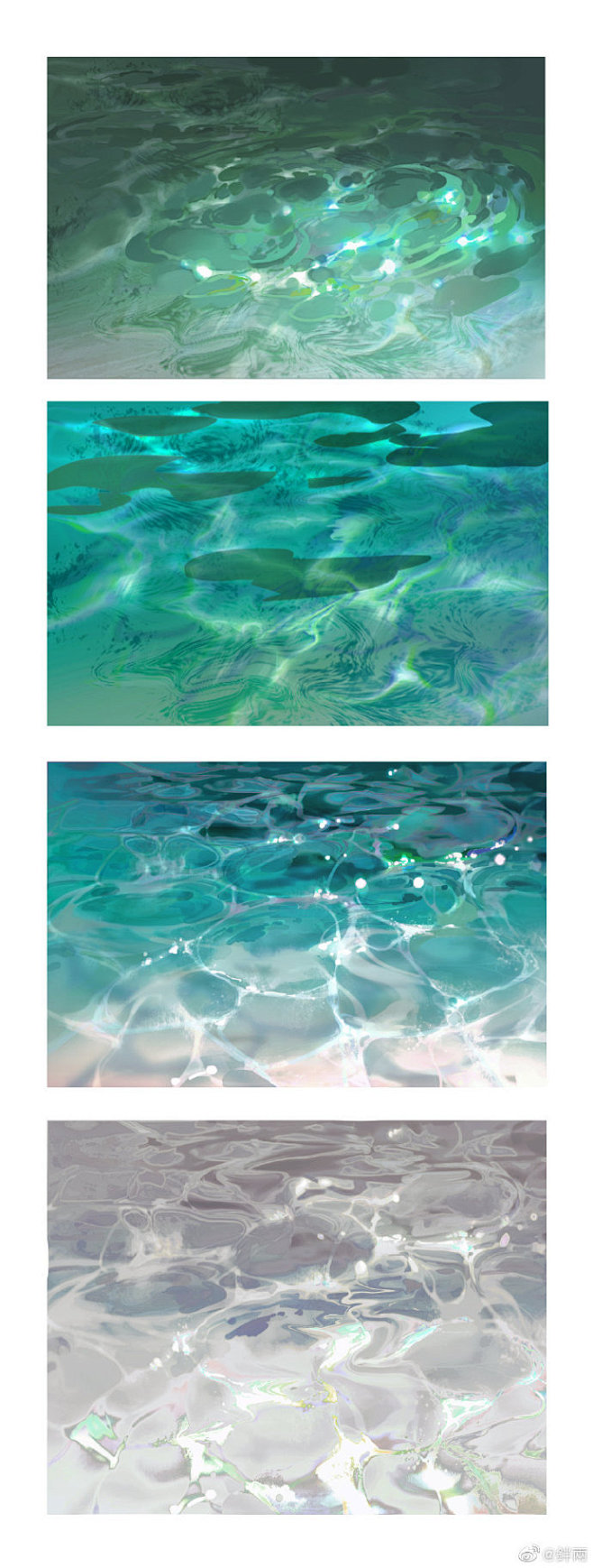 有些经验心得跟大家分享一下,画水小教程第一波,走起(最后一张是水面