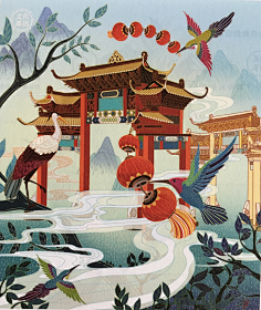 麦子Zzz想翻屋企采集到手手绘绘插插画画