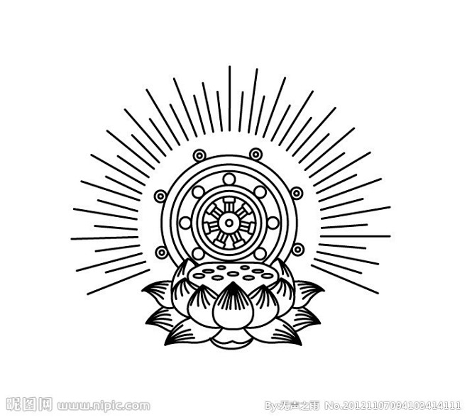 佛教logo 素材图片