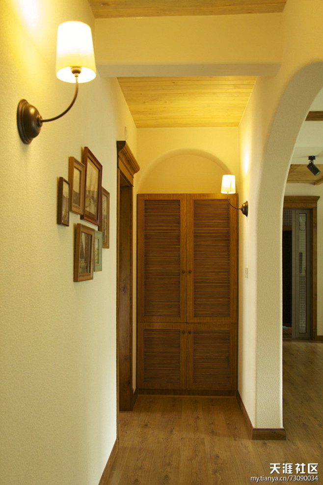 假门实木色美式乡村