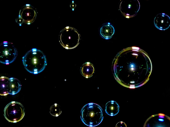 唯美梦幻透明彩色特效气泡水泡泡透明背景psd素材影楼婚纱ps后期