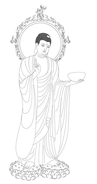 ◣阿弥陀佛◥一些白描佛像图想画的同修看过来地藏王吧百度贴吧