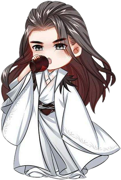 q版人物古风男白景尘抠图