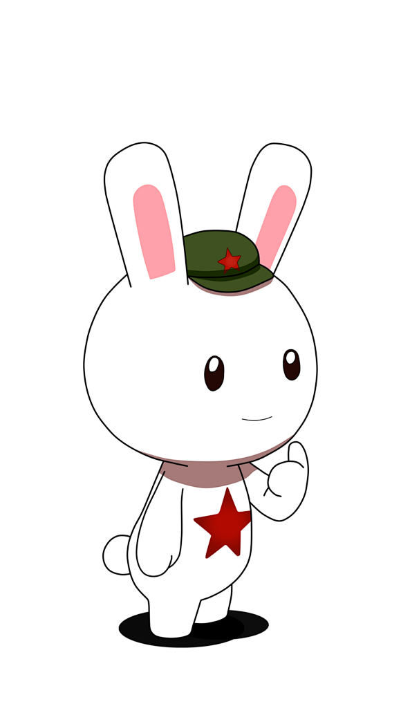田柾国卡通兔子图片