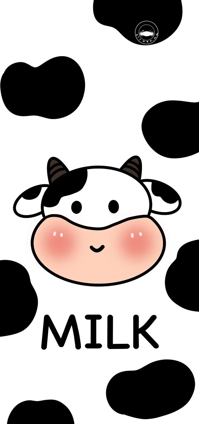卡通手机壁纸奶牛cr是个小懒猪呀zhuzhu