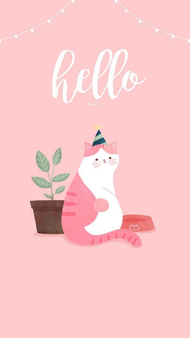 猫咪插画壁纸