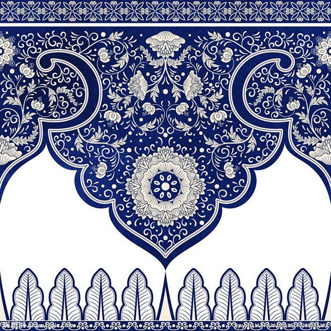 中国民族风花纹