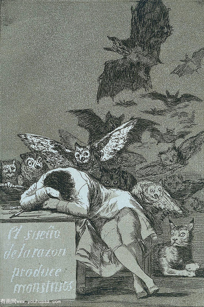 浪漫主义:西班牙 戈雅 理性沉睡,心魔生焉 - el s