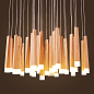 铭灯世家 设计师艺术吊灯创意北欧酒店会所餐厅客厅LED实木吊灯