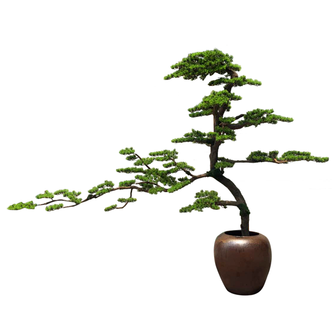 最东方仿真迎客松大型落地室内盆景软装