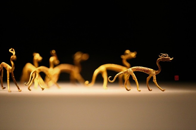 陕西历史博物馆何家村赤金走龙这些小可爱啊小可爱啊小可爱啊爱死个人