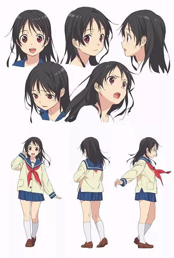 请问哪里有很多动画人物三视图的素材然后如何自己学习人物的转面图