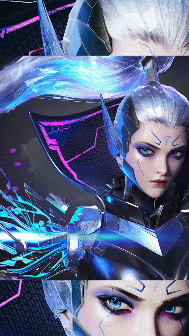 vn源计划头像cg制作流程vayneheadportraitproductionprocessbycgart