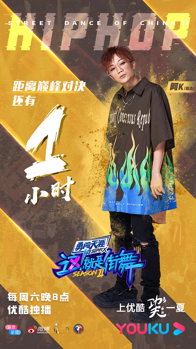 这就是街舞2综艺海报全国四强阿k陈杰