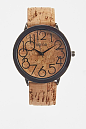 美国Breda 独特 环保 橡木软木塞手表Cork Watch