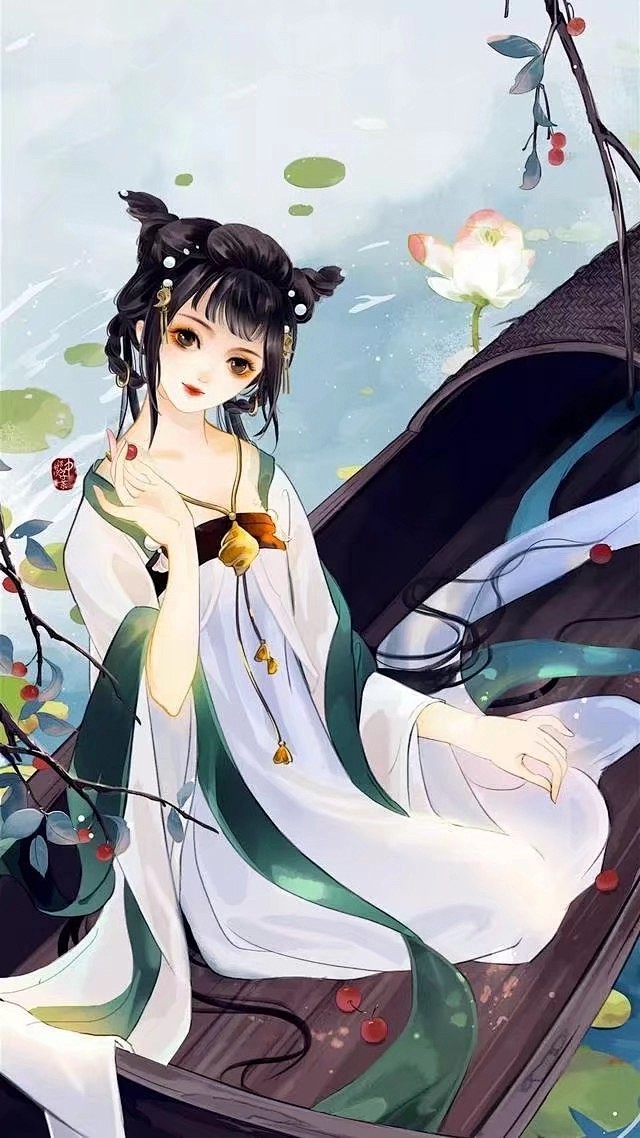 古风女人像头像人物手绘