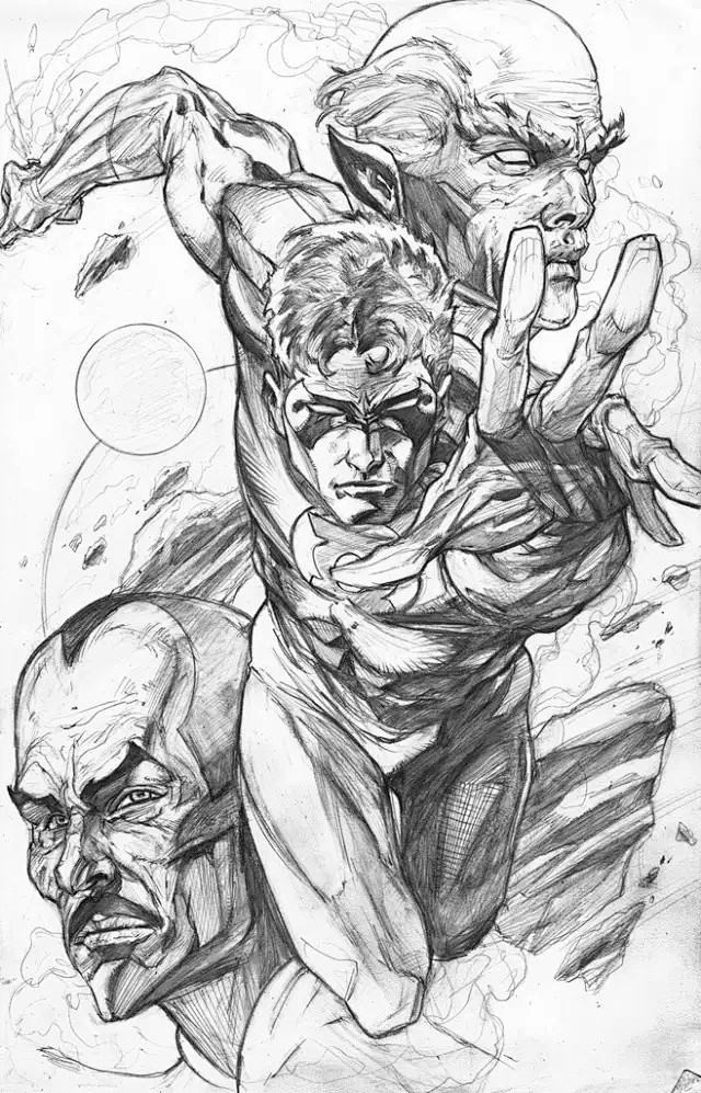 你苦苦在寻找的美漫手绘线稿不看后悔哦cg窝插画原画