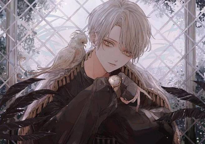 动漫手机壁纸 画师 雪杜 病娇男生