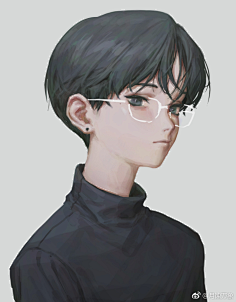 五棵森林采集到画的脸,头像