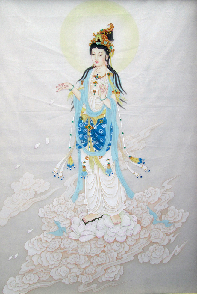 我的工笔画观音