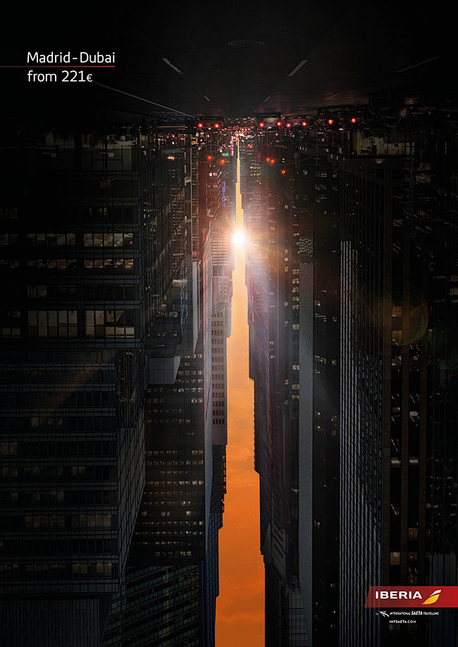 西班牙IBERIA航空公司创意平面广告欣赏