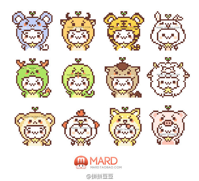 V盘资源分享 颜文字 拼豆图纸 12生肖 9个卡通变装 小丸子 机器猫 葫芦娃 猫老师 轻松熊 美乐蒂 Kitty 企鹅 总计21只高清图纸下载请戳o颜文字卡通拼豆图纸