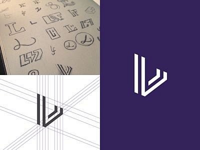字母l的创意logo设计