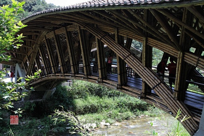 古代竹桥图片图片