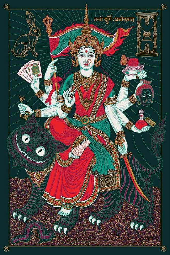 【受亚洲神话影响的神灵插图】palehorse 来自美国圣彼德斯堡的插画家