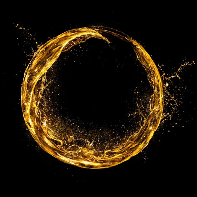 08-20 16:37:18金色油 金色 油 金光 油滴分子粒子minavi同采自sc