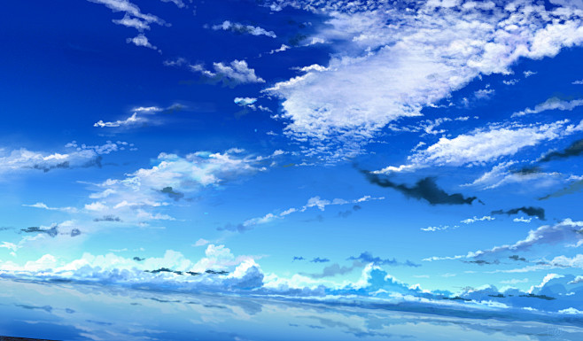 オリジナル真夏の入道 安芸的插画 Pixiv Twitterに先日あげたイラストです 夏はやっぱり入道雲ですね