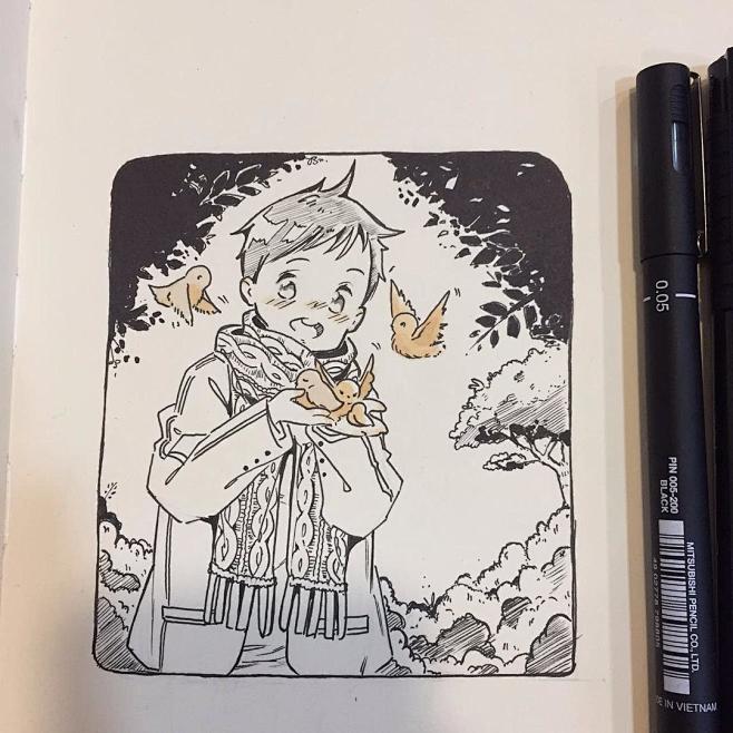 ikedda水彩插画集二