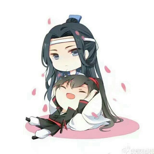 04:18:53魔道祖師同人〖q版〗##魏無羨##藍忘機##q版動漫人物 | 插畫