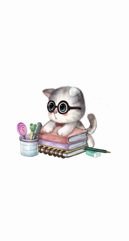 可爱猫咪插画萌cry了感谢喜欢阿糖是个呆萌控么么哒萌萌哒