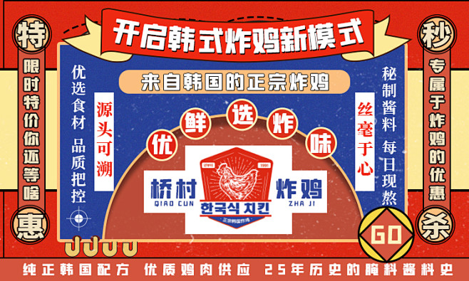韩式炸鸡banner图片
