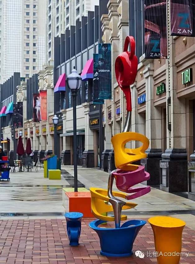 来自世界各地的商业街人气爆棚的情景小品