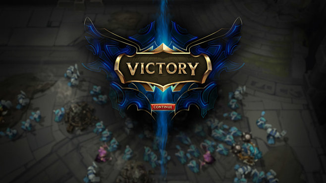 net lol victory & defeat behance