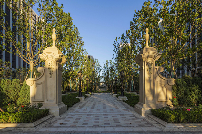 法式风格景观-花瓣网|陪你做生活的设计师 | e#景观设计#现代园林景观