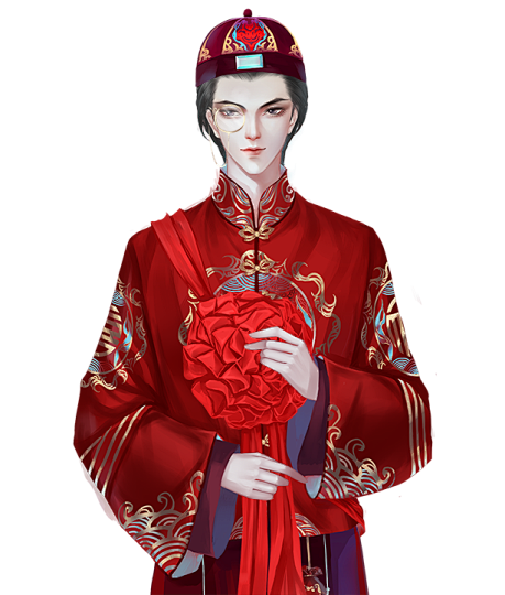 婚服男子