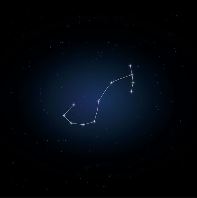 天蝎座星空图真实图片