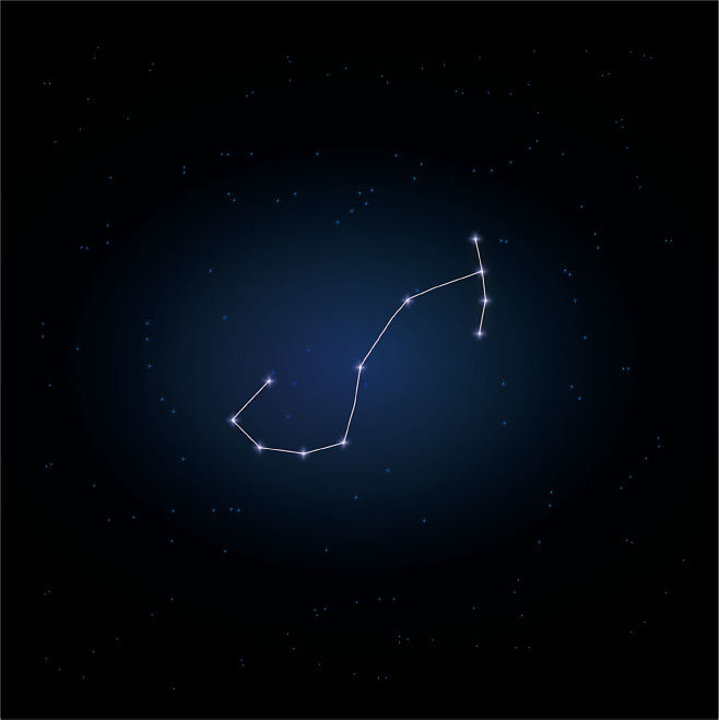 天蝎座星空图梦幻图片