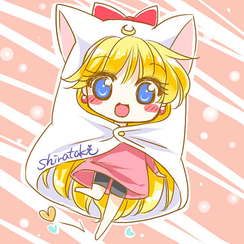 美少女战士闺蜜头像79高清无水印姐妹花头像79穿着猫咪斗篷超级