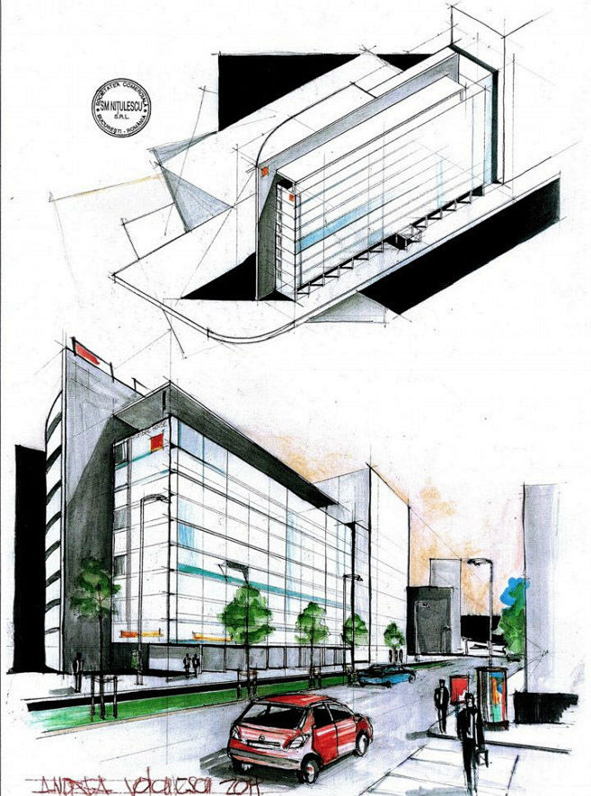 com 【建築方案設計手繪草圖集下載】建築設計分析表達概念創作/建築