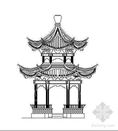 亭-花瓣网|陪你做生活的设计师 重檐六角亭施工图