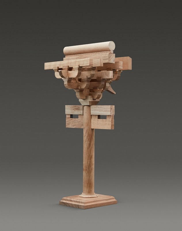 宋式五铺作补间斗拱