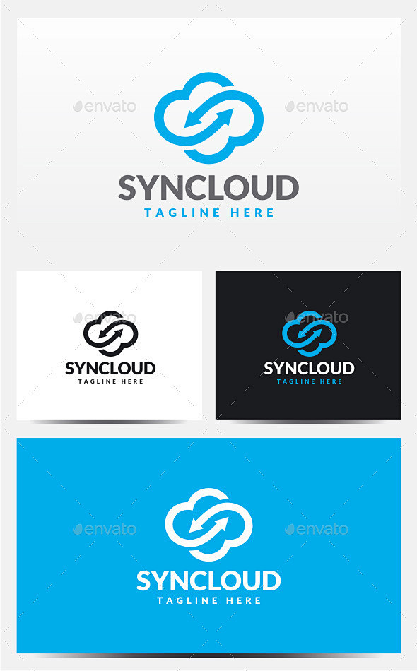 10:08:10同步云标志—符号标志模板sync cloud logo symbols logo