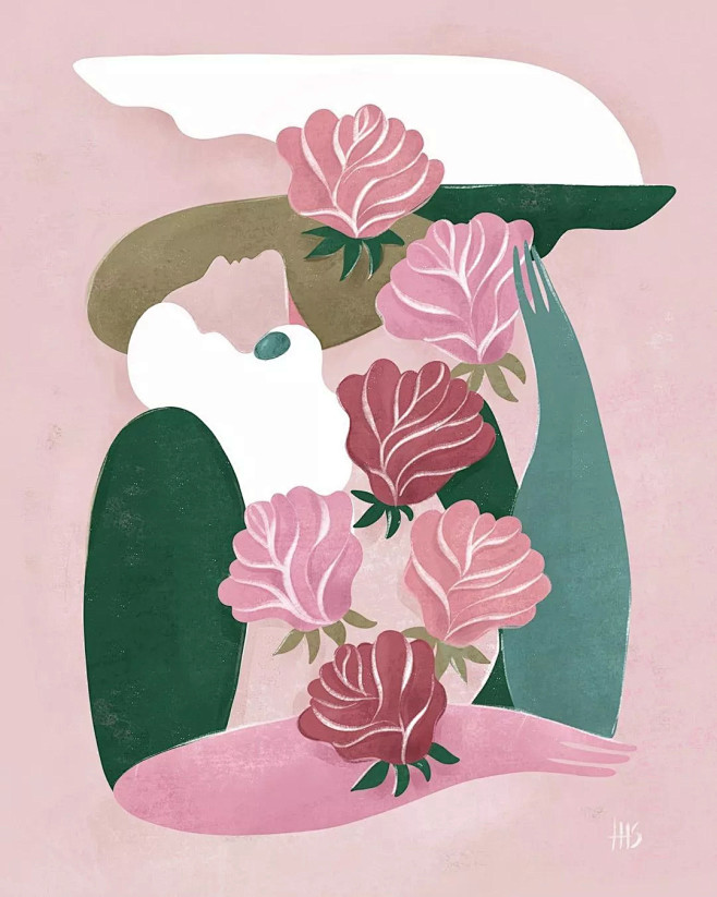 简单抽象的插画艺术同样好看德国艺术家maggiestephenson喜欢用简单的