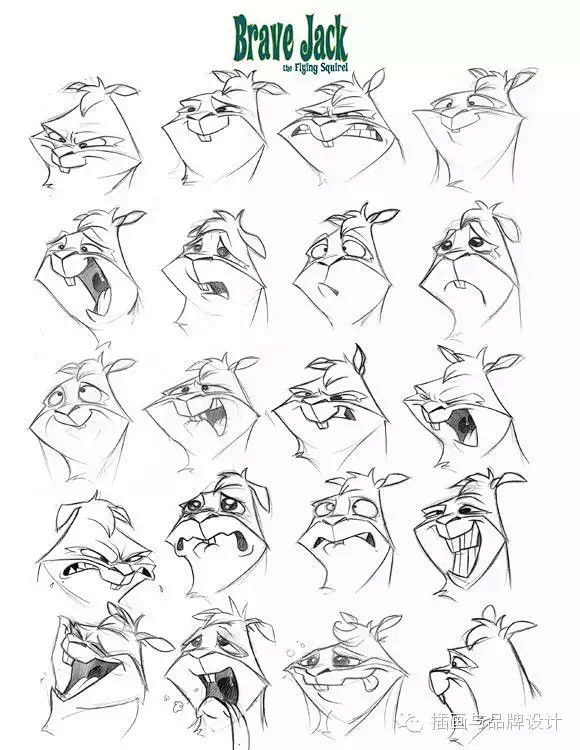 迪士尼表情画法图片